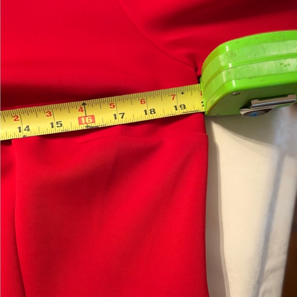 Eloquii Womens Red Bell Sleeve Round Neck Back Zip Bodycon Dress - Picture 10 of 11